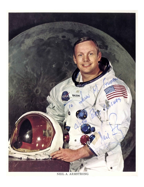 Neil Armstrong Signed 8'' x 10'' Photo
